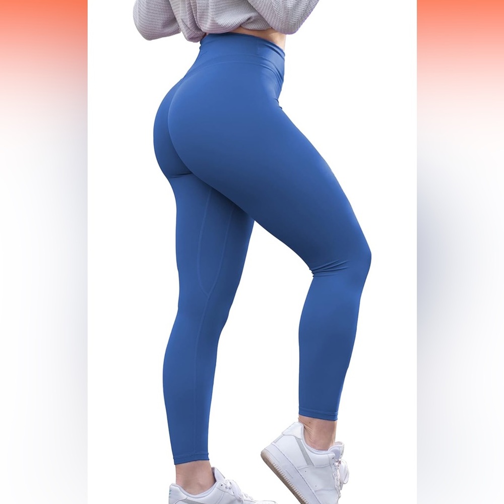 Women's Yoga Pants 7/8 High Waisted Workout Leggings Butt Lifting Tummy Control